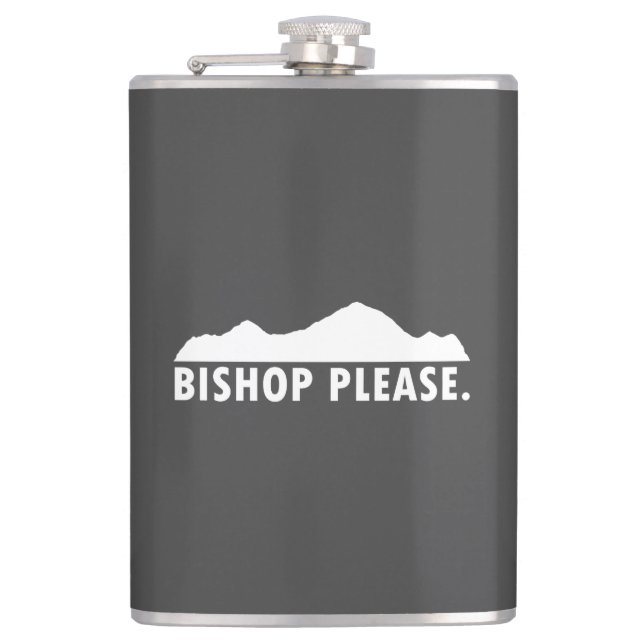 Bishop Please Flask (Front)