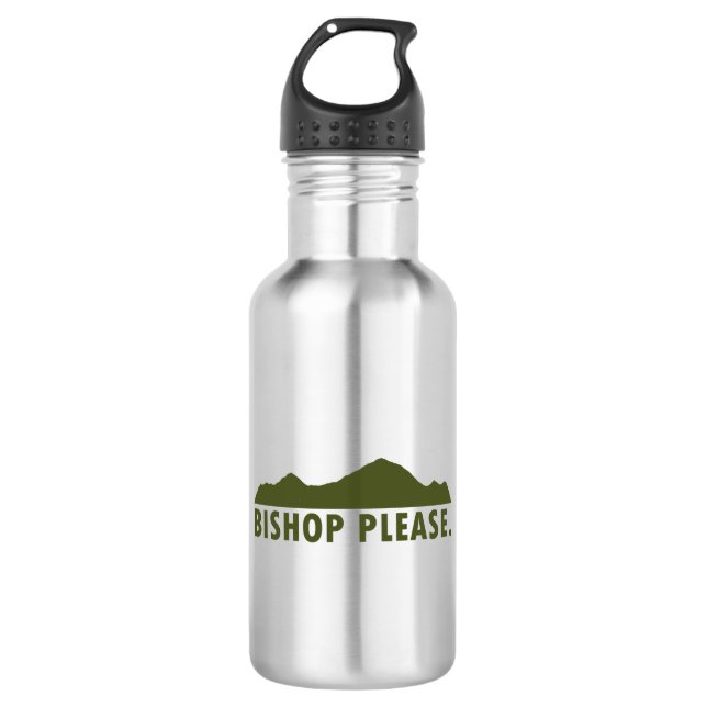 Bishop Please Stainless Steel Water Bottle (Front)