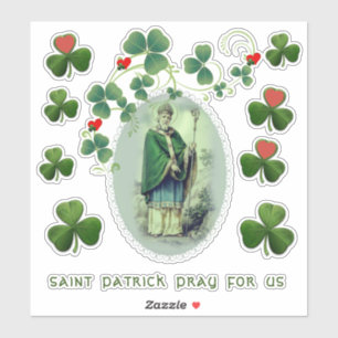 Bishop St. Patrick Shamrocks Religious Sticker