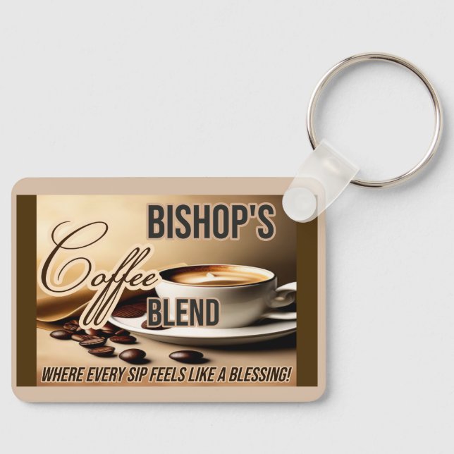 Bishops Coffee Keychain (Front)