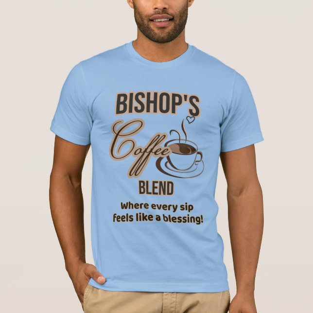 Bishop's Coffee T-Shirt (transparent) (Front)