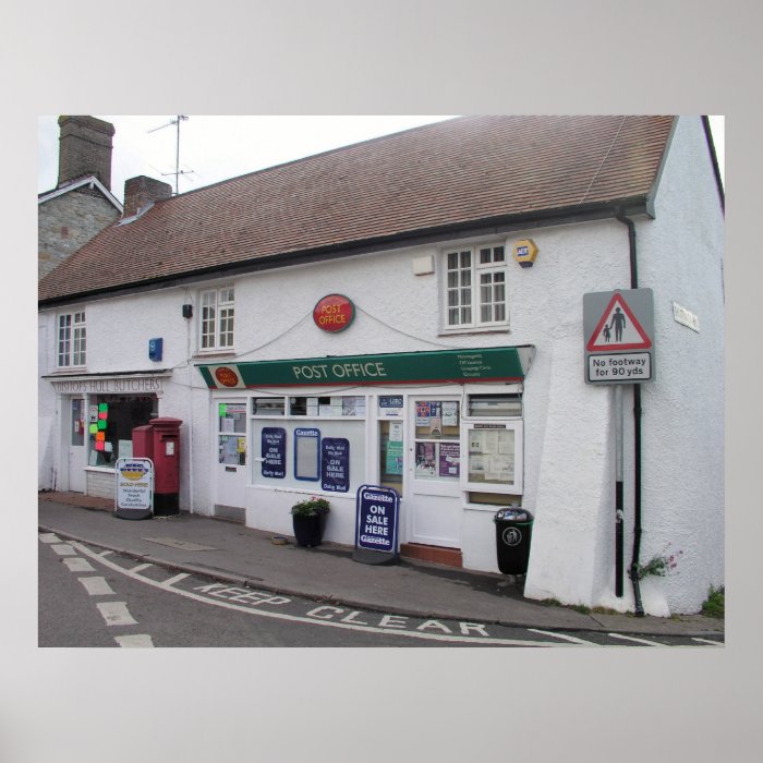 Bishop's Hull post office, Somerset, UK Print