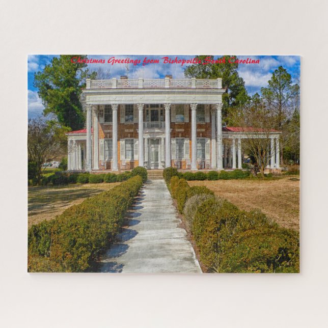 Bishopville South Carolina.Christmas Greetings Jigsaw Puzzle (Horizontal)