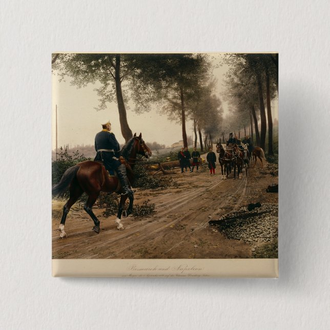 Bismarck and Napoleon Button (Front)