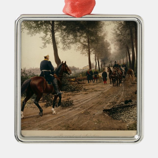 Bismarck and Napoleon Metal Ornament (Front)