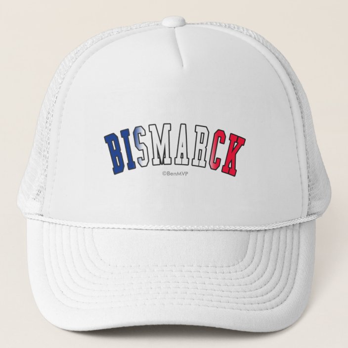 Bismarck in North Dakota State Flag Colors Hat