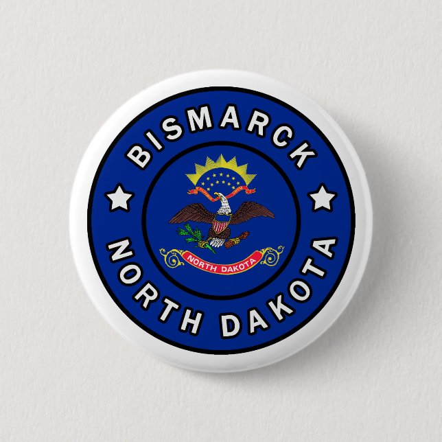 Bismarck North Dakota Button (Front)