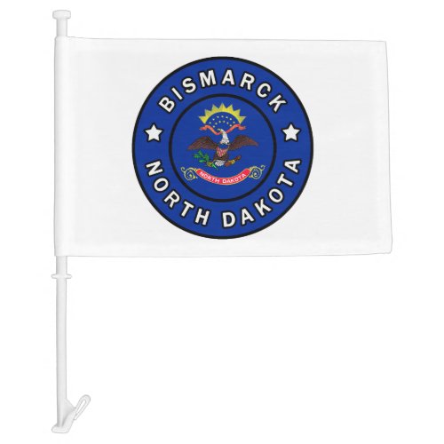 Bismarck North Dakota Car Flag