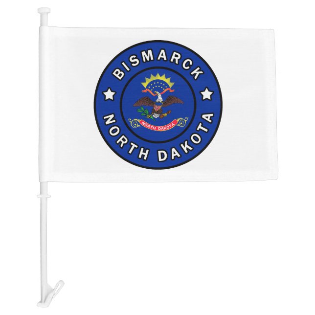 Bismarck North Dakota Car Flag (Front)