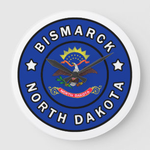Bismarck North Dakota Large Clock