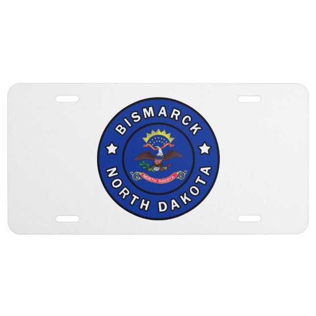 Bismarck North Dakota License Plate (Front)