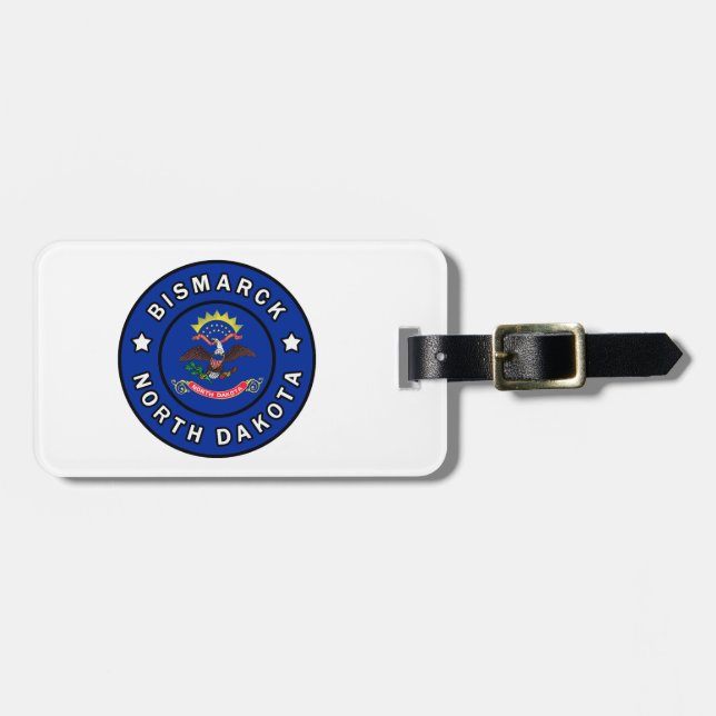 Bismarck North Dakota Luggage Tag (Front Horizontal)