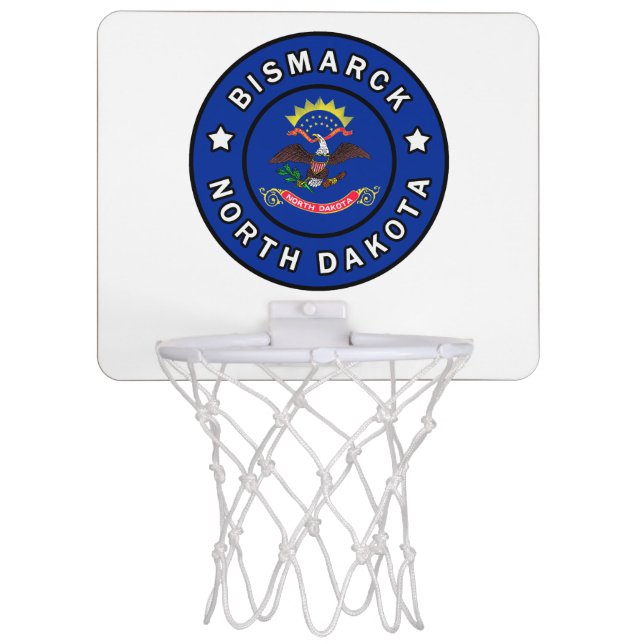 Bismarck North Dakota Mini Basketball Hoop (Front)