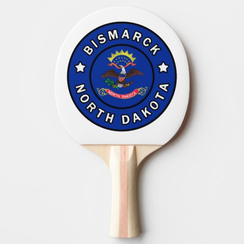 Bismarck North Dakota Ping Pong Paddle