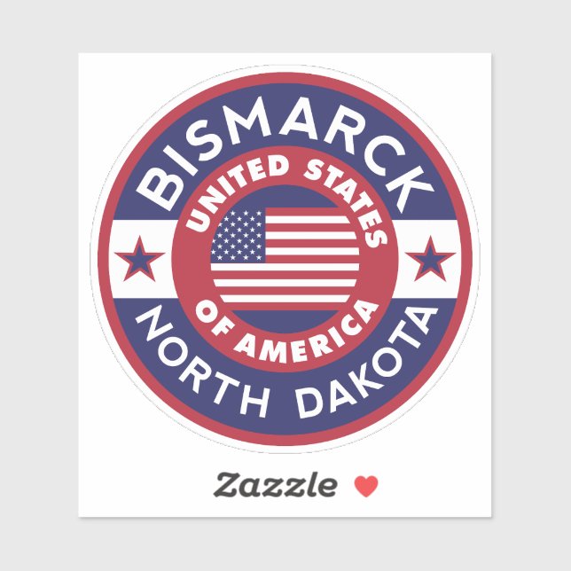 BISMARCK, North Dakota Sticker (Sheet)