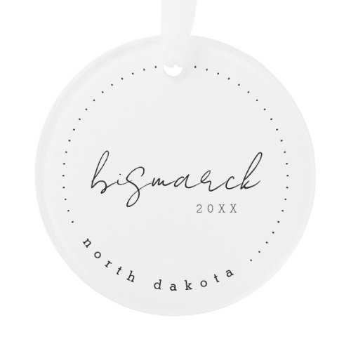 Bismarck, North Dakota Travel United States Ornament