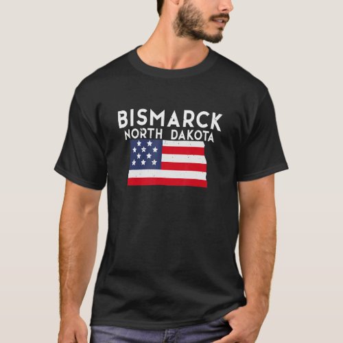 Bismarck North Dakota USA State America Travel T_Shirt