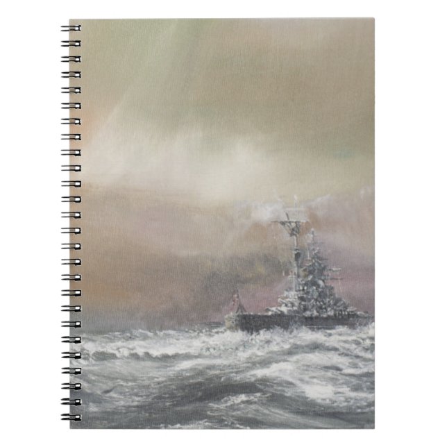 Bismarck signals Prinz Eugen 0959hrs 24th May Notebook (Front)