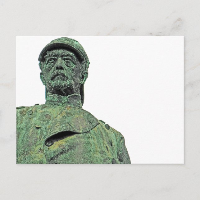 Bismarck Statue, Berlin,Head, White Back(bs2pst) Postcard (Front)