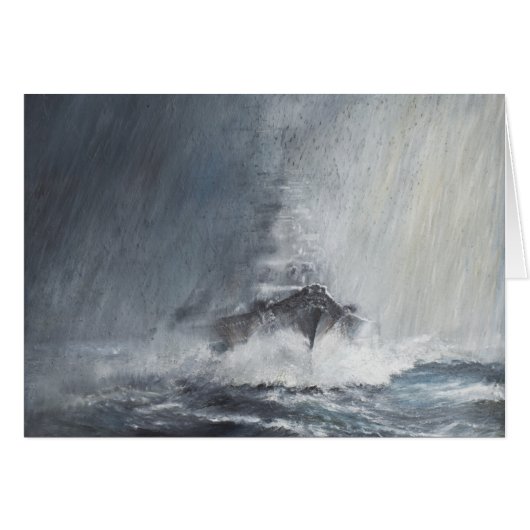 Bismarck through curtains of rain sleet cards (Front Horizontal)