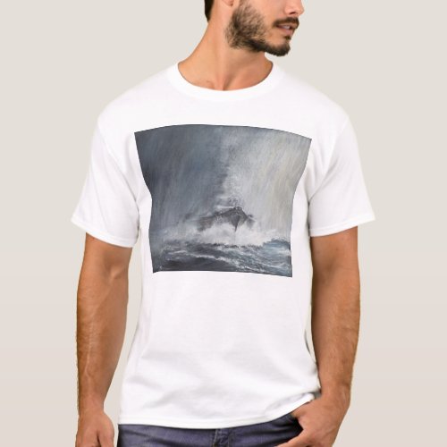 Bismarck through curtains of rain sleet T_Shirt