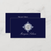 Bismillah Islam Islamic damask blue Business Card (Front/Back)