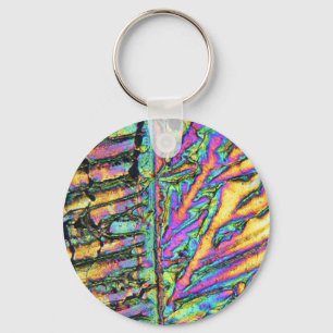 Bismuth chloride under the microscope keychain
