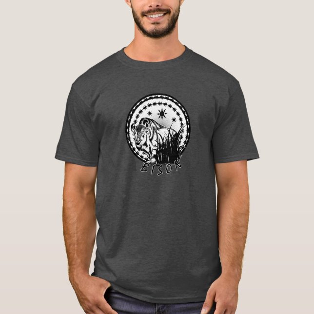 Bison - American Buffalo T-Shirt (Front)