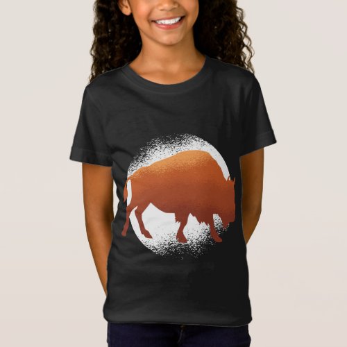 Bison American National Mammal Buffalo T_Shirt