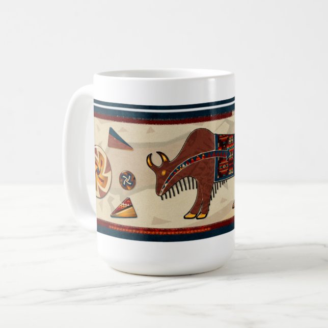 Bison Americana 3D Coffee Mug (Front Left)