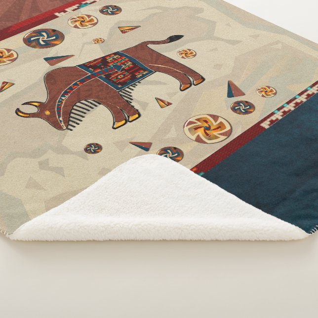 Bison Americana Sherpa Blanket (3/4)