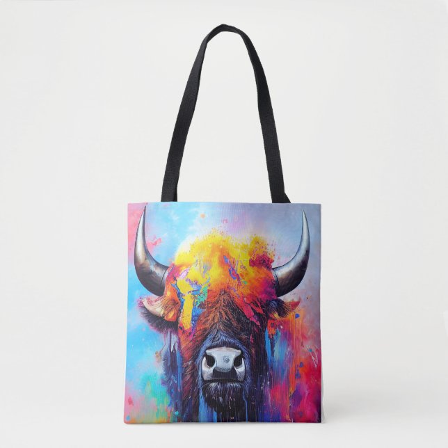 Bison  Animal Discovery Adventure Nature Planet  Tote Bag (Front)
