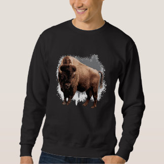 Bison Animal Wildlife American Bison Sweatshirt