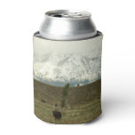 Bison at Grand Teton National Park Photography Can Cooler
