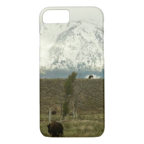 Bison at Grand Teton National Park Photography iPhone 87 Case