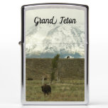 Bison at Grand Teton National Park Photography Zippo Lighter