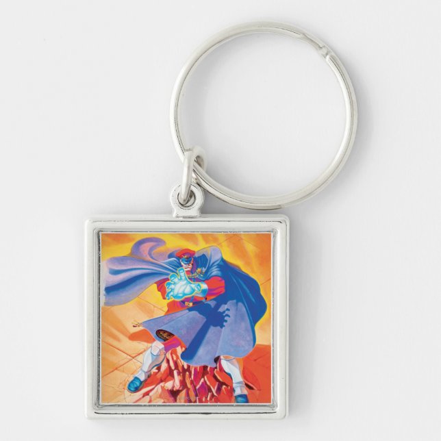 Bison Attack Keychain (Front)