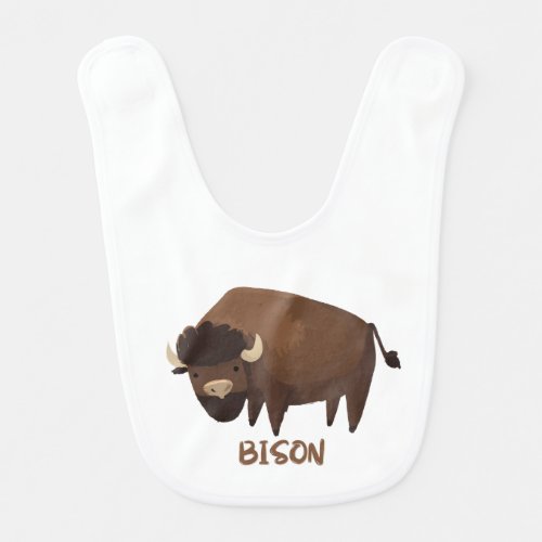 Bison baby bib for kids