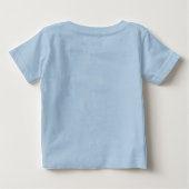 Bison Buffalo Baby Shower Blue Baby T-Shirt (Back)