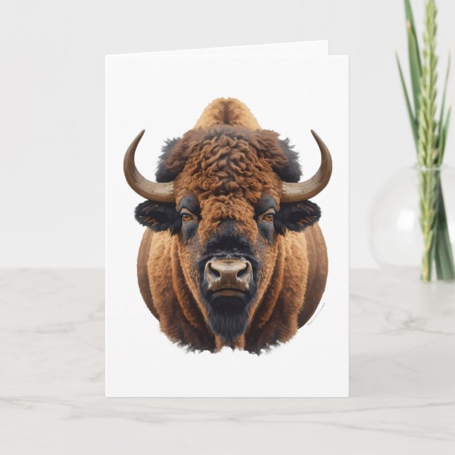 Bison / Buffalo Card (Front)
