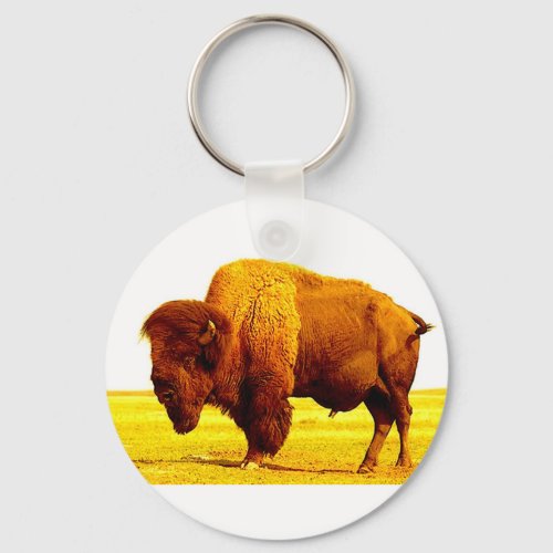Bison  Buffalo Keychain