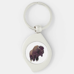 Bison Buffalo Keychain