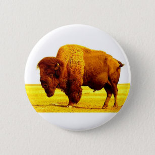 Bison / Buffalo Pinback Button