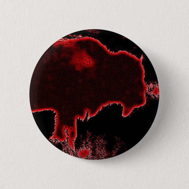 Bison / Buffalo Pinback Button (Front)