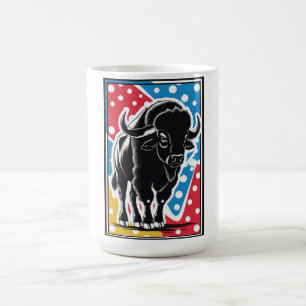 Bison - Buffalo Pop Art Vintage Retro Coffee Mug