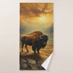 Bison and Grizzly Bear Kitchen Towel Set