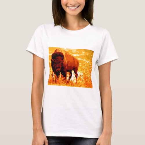 Bison  Buffalo T_Shirt