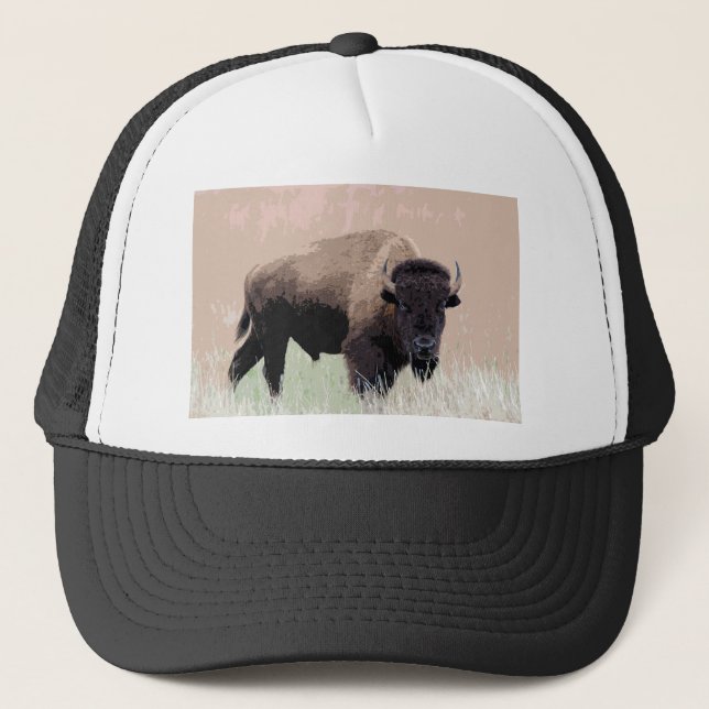 Bison / Buffalo Trucker Hat (Front)