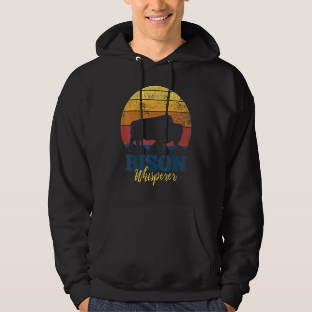 Bison Buffalo Wisent Hoodie (Front)