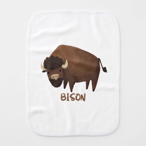 Bison burp cloth for kids